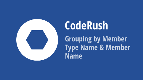 CodeRush Organize Members - Grouping by Member Type Name & Member Name